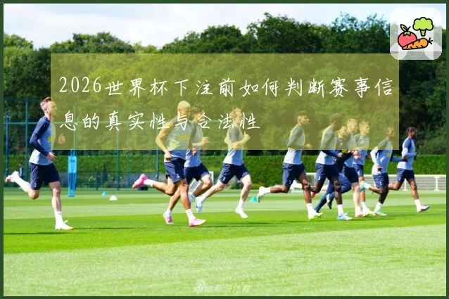 2026世界杯下注前如何判断赛事信息的真实性与合法性